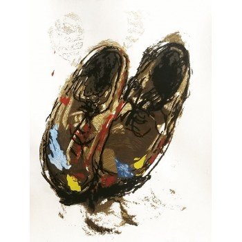 José Balmes - Serigrafía a color Zapatos
