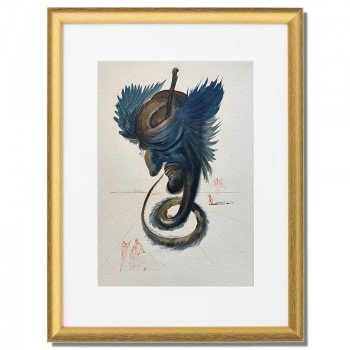 Salvador Dalí - Xilografía a color La Divina Comedia: Devins et sorciers