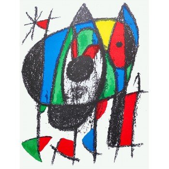 Joan Miró - Litografía a color número V