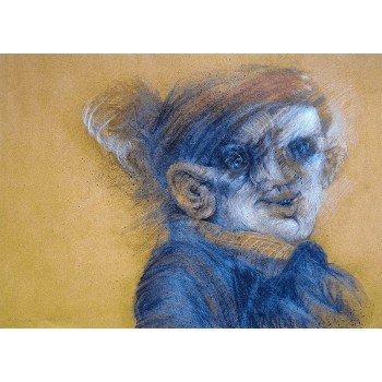 Gonzalo Cienfuegos - Grabado a color titulado Duende