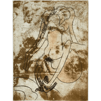 Roberto Matta - Grabado al aguafuerte serie FMR p6