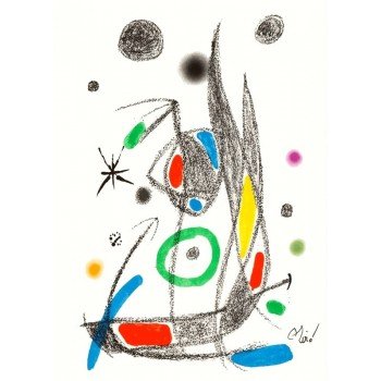 Joan Miró - Litografía color Maravillas con variaciones acrósticas XIV