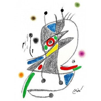 Joan Miró - Litografía color Maravillas con variaciones acrósticas II