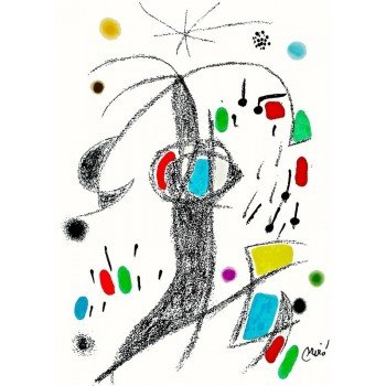 Joan Miró - Litografía color Maravillas con variaciones acrósticas XIX