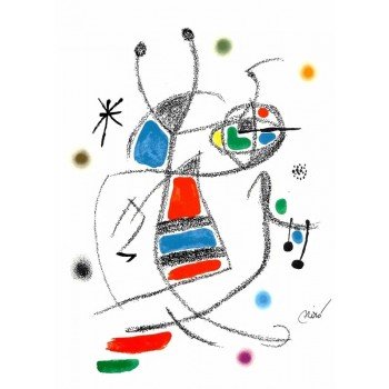 Joan Miró - Litografía color Maravillas con variaciones acrósticas VIII