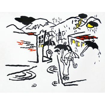 Samy Benmayor - Serigrafía a color años 80